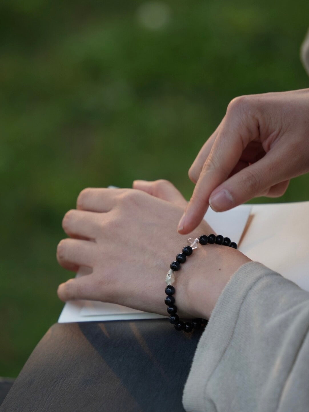 Chinoiserie Deep Sea Aurora Beaded Bracelet