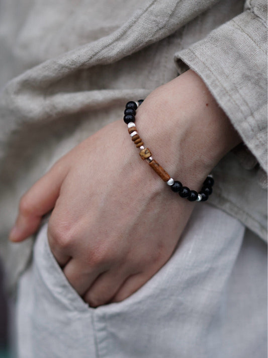 Chinoiserie Feast Beaded Bracelet