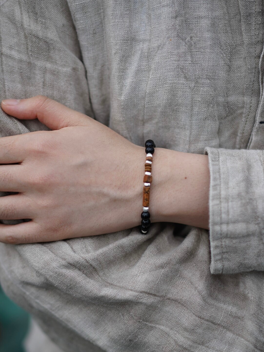 Chinoiserie Feast Beaded Bracelet