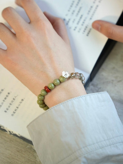 Chinoiserie Field Mountain Tea Beaded Bracelet