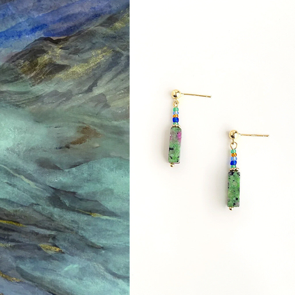 Chinoiserie Green Hanfu Earrings