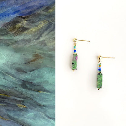 Chinoiserie Green Hanfu Earrings