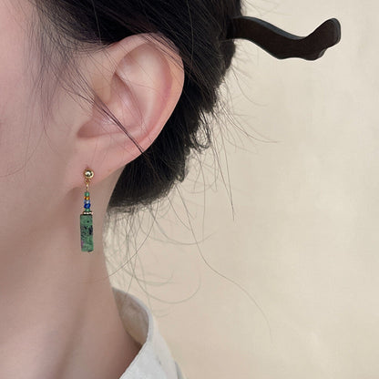 Chinoiserie Green Hanfu Earrings