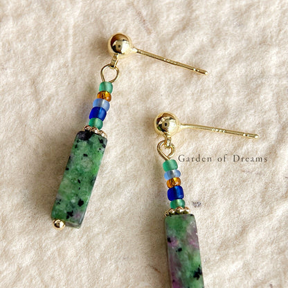 Chinoiserie Green Hanfu Earrings