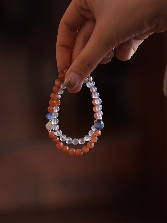 Chinoiserie Orange Sea Salt Bracelet