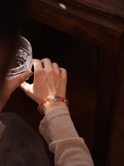 Chinoiserie Orange Sea Salt Bracelet