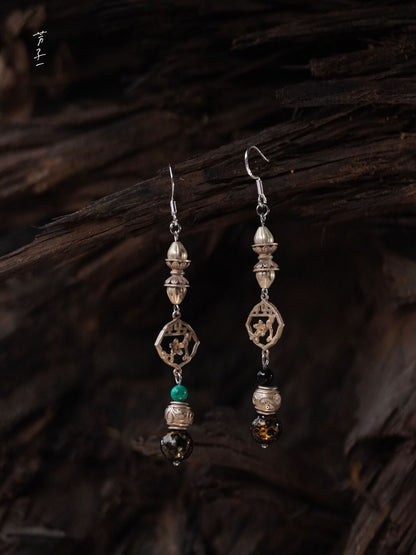 Chinoiserie Lacquer Treasures in Grandma's Jewelry Box Earrings