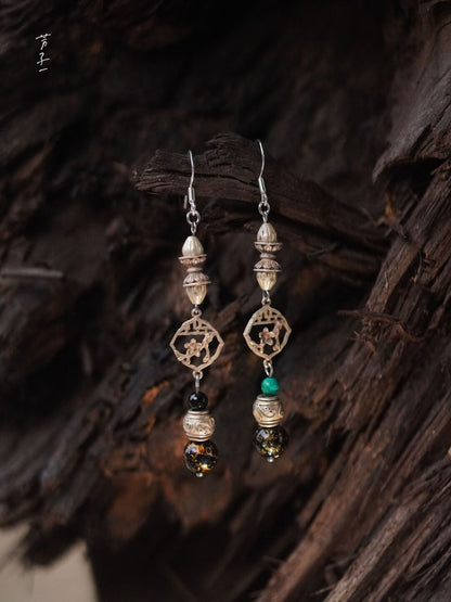 Chinoiserie Lacquer Treasures in Grandma's Jewelry Box Earrings