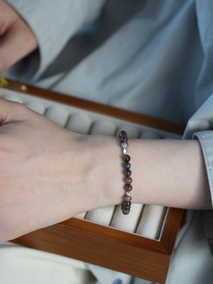 Chinoiserie Twilight Garden Beaded Bracelet