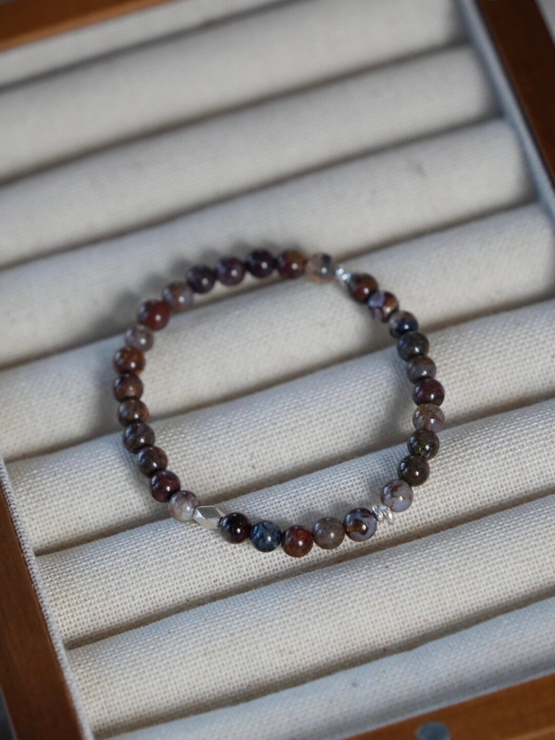 Chinoiserie Twilight Garden Beaded Bracelet