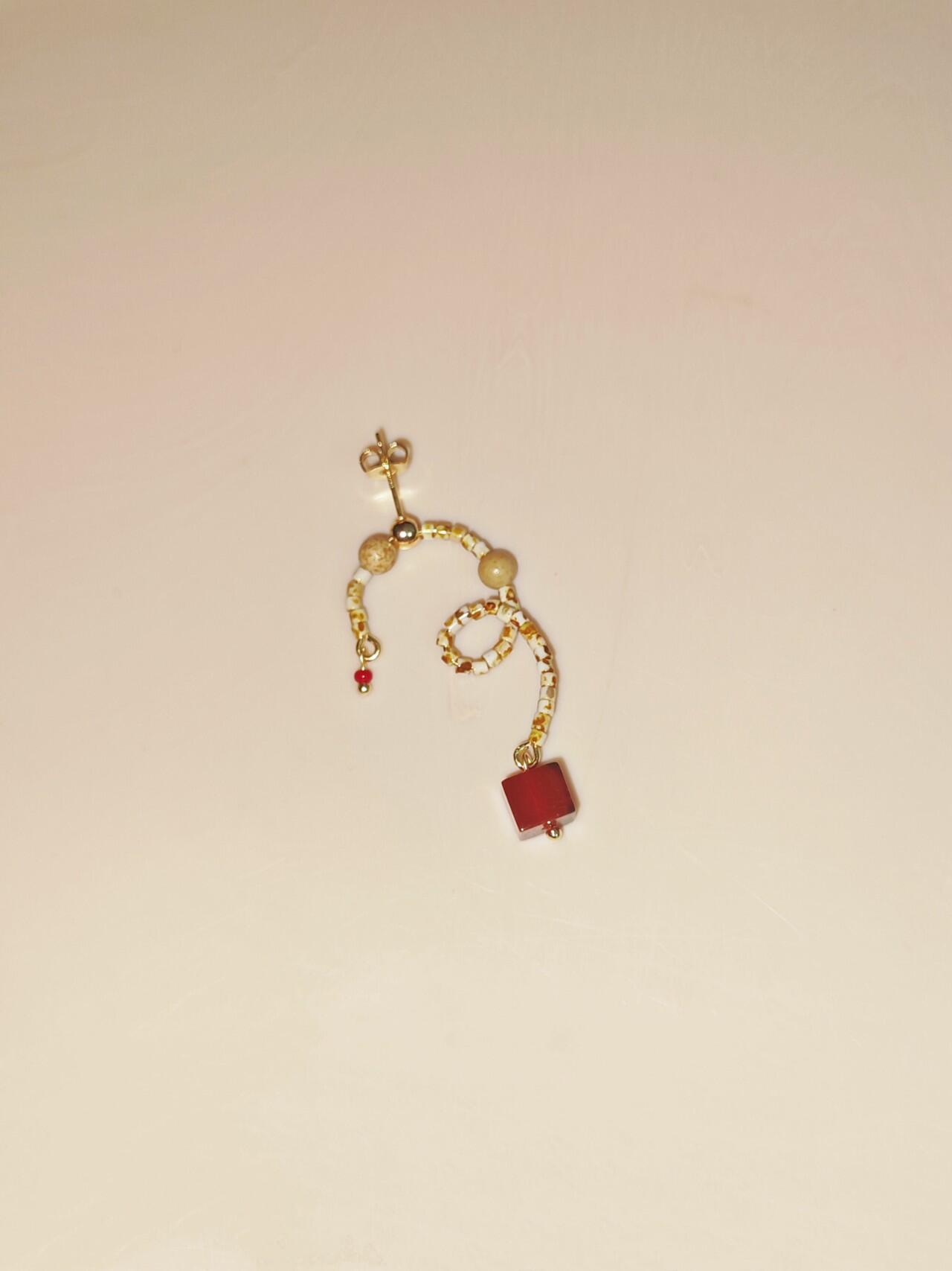 Chinoiserie Vine Natural Stone Earrings