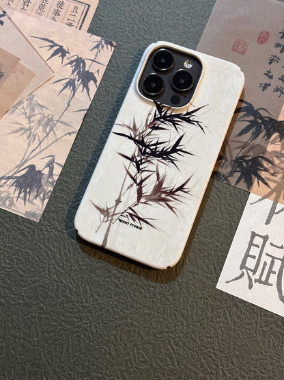 「Chinoiserie」Black Bamboo Printed Phone Case