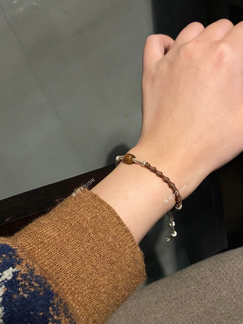 「Chinoiserie」Black Rosewood Bodhi beads Beaded Bracelet