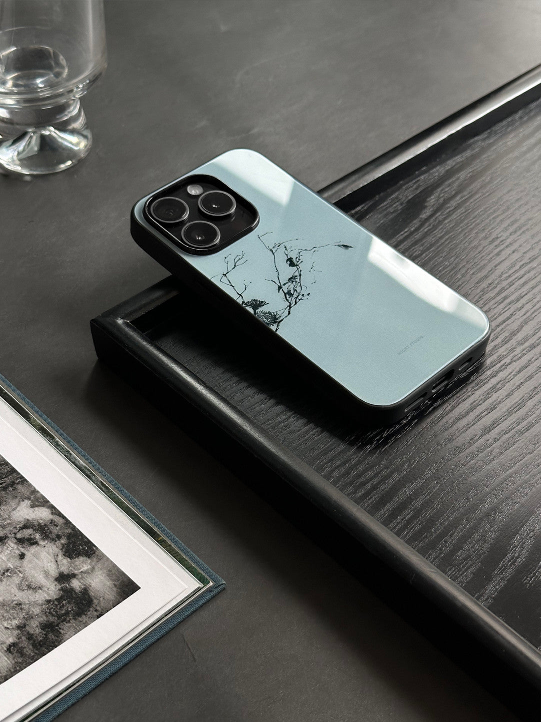 [Chinoiserie]Blue Branches Printed Phone Case