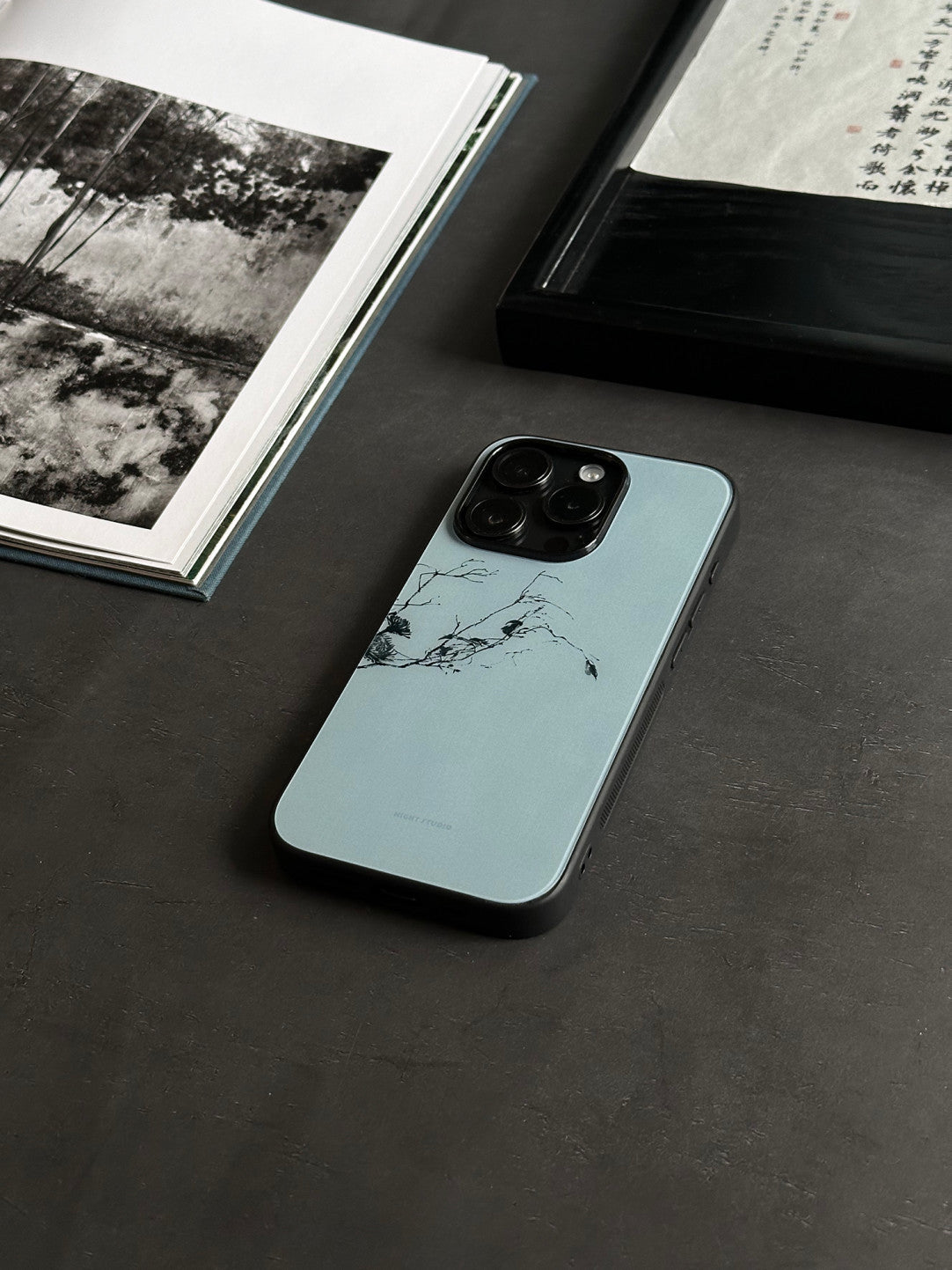 [Chinoiserie]Blue Branches Printed Phone Case