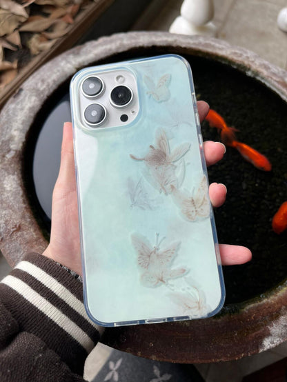 「Chinoiserie」Blue Butterfly Phone Case
