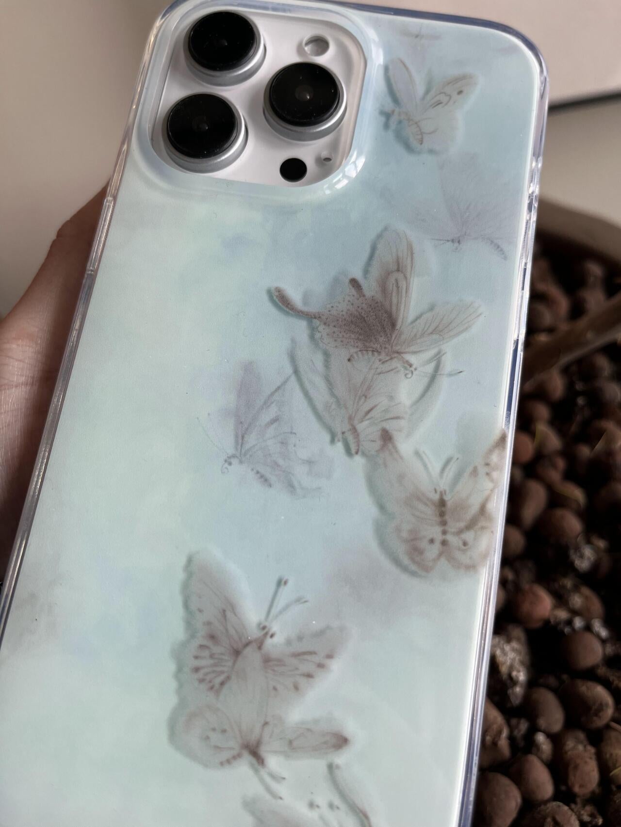 「Chinoiserie」Blue Butterfly Phone Case