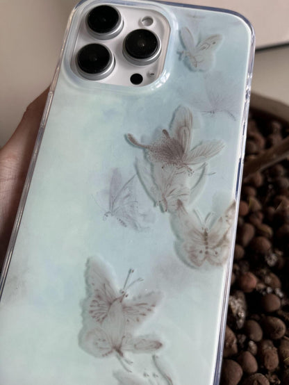「Chinoiserie」Blue Butterfly Phone Case
