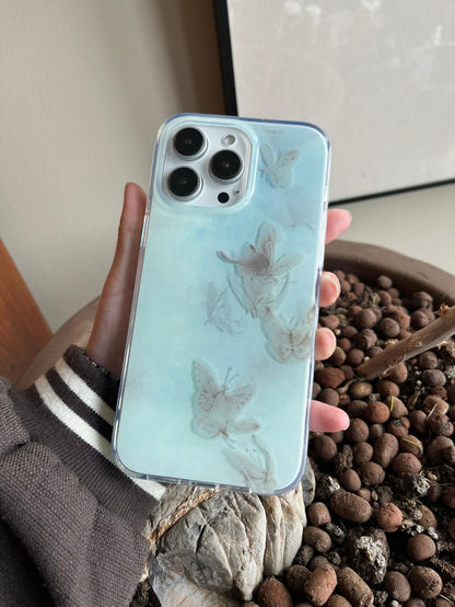 「Chinoiserie」Blue Butterfly Phone Case