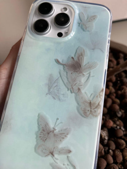 「Chinoiserie」Blue Butterfly Phone Case