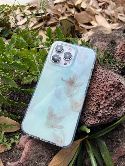 「Chinoiserie」Blue Butterfly Phone Case