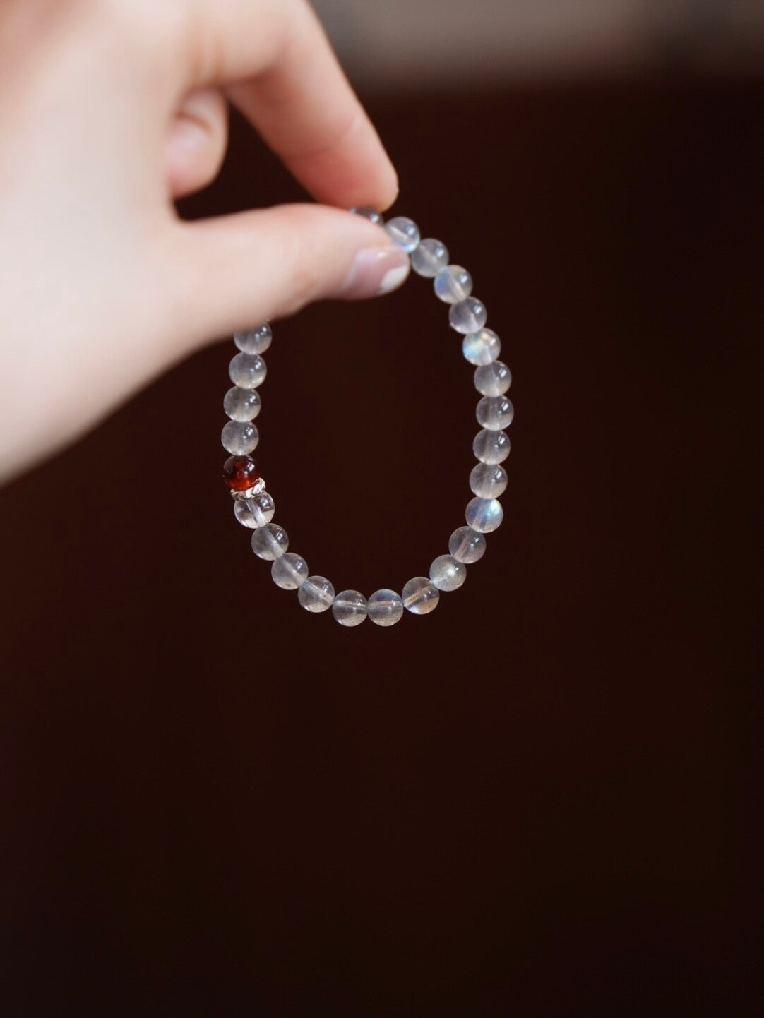 「Chinoiserie」Bright Spring  Sunstone Labradorite Bracelet