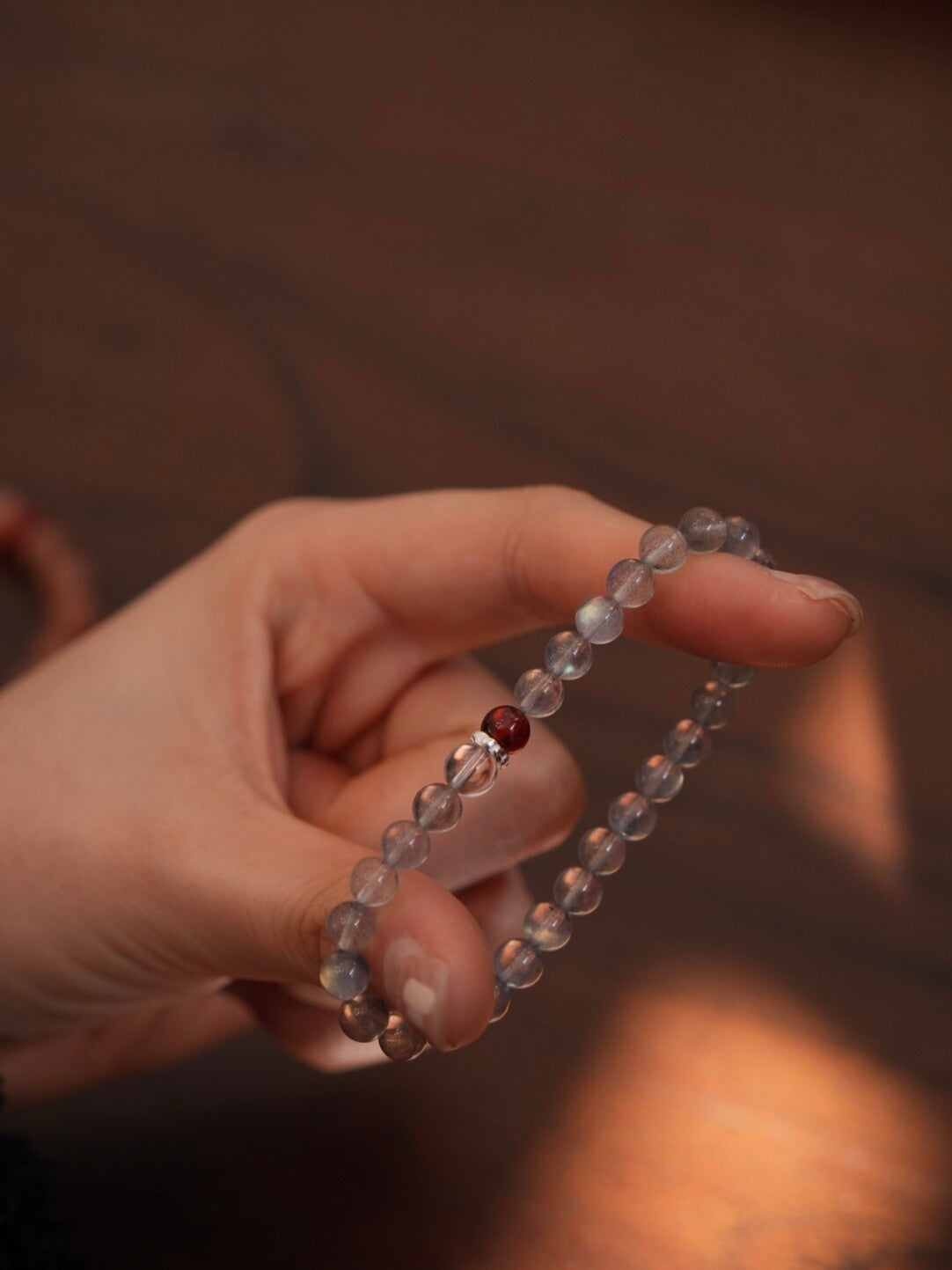 「Chinoiserie」Bright Spring  Sunstone Labradorite Bracelet