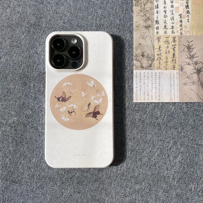 「Chinoiserie」 Butterfly Drawing Printed Phone Case