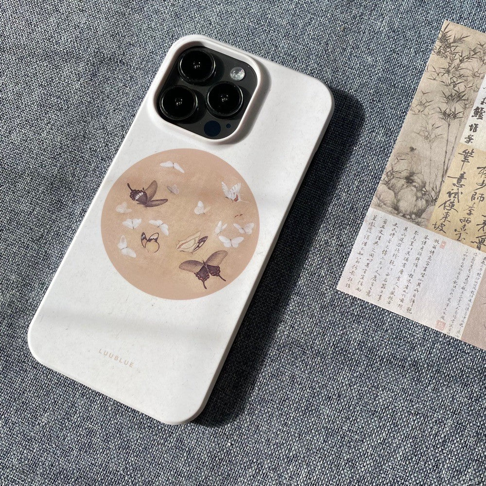 「Chinoiserie」 Butterfly Drawing Printed Phone Case