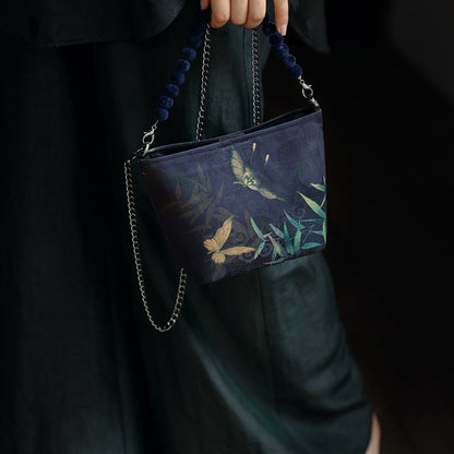 [Chinoiserie] Butterfly Silk Crossbody Bag