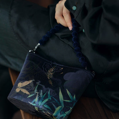 [Chinoiserie] Butterfly Silk Crossbody Bag