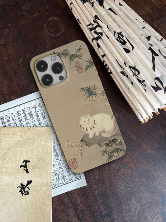 「Chinoiserie」Cat Printed Phone Case
