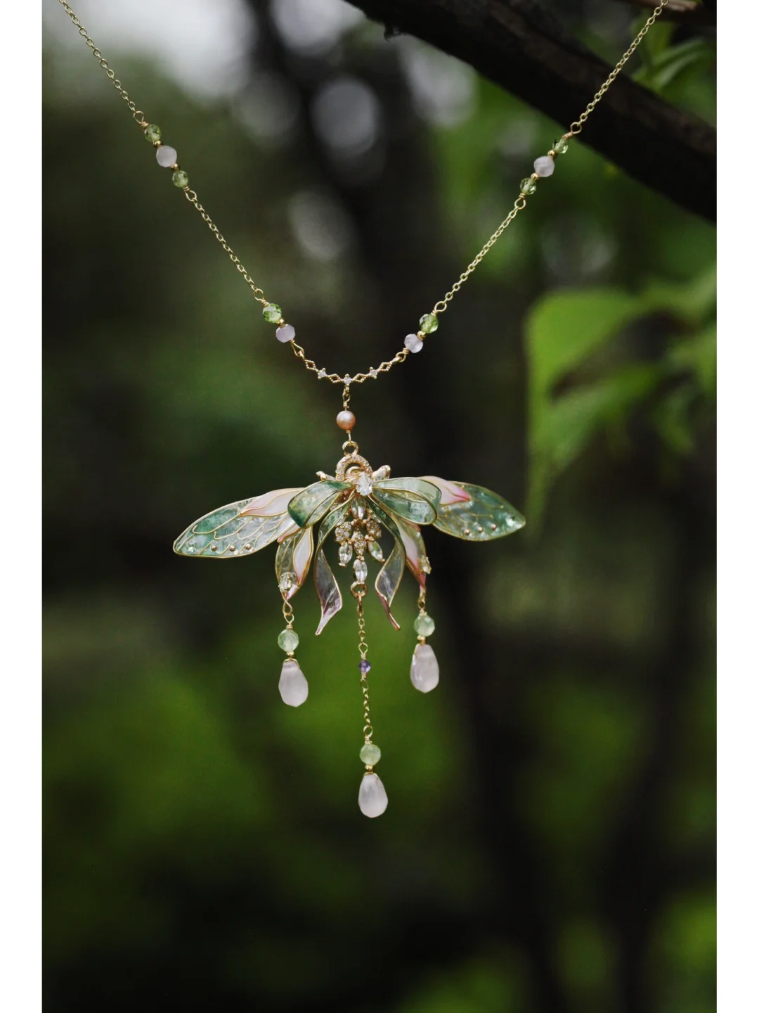 「 Chinoiserie」Cicada Necklace