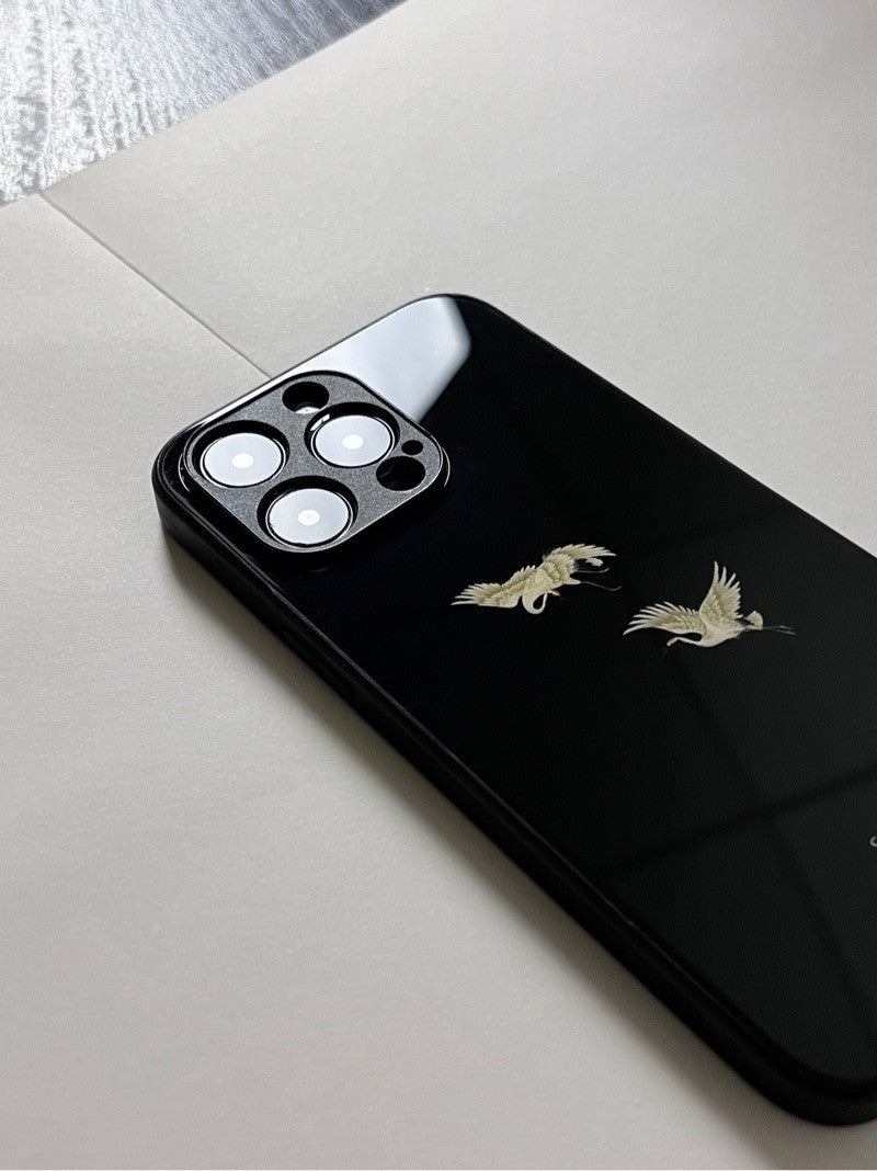 「Chinoiserie」Couple Crane Printed Phone Case