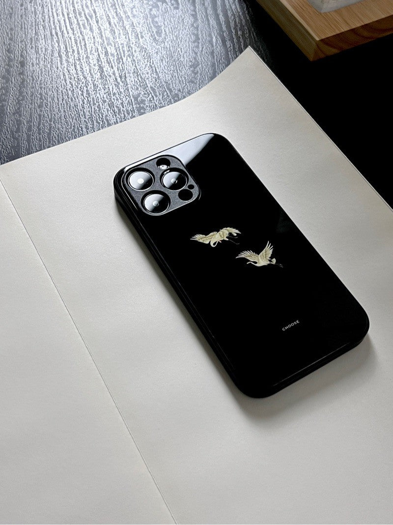 「Chinoiserie」Couple Crane Printed Phone Case