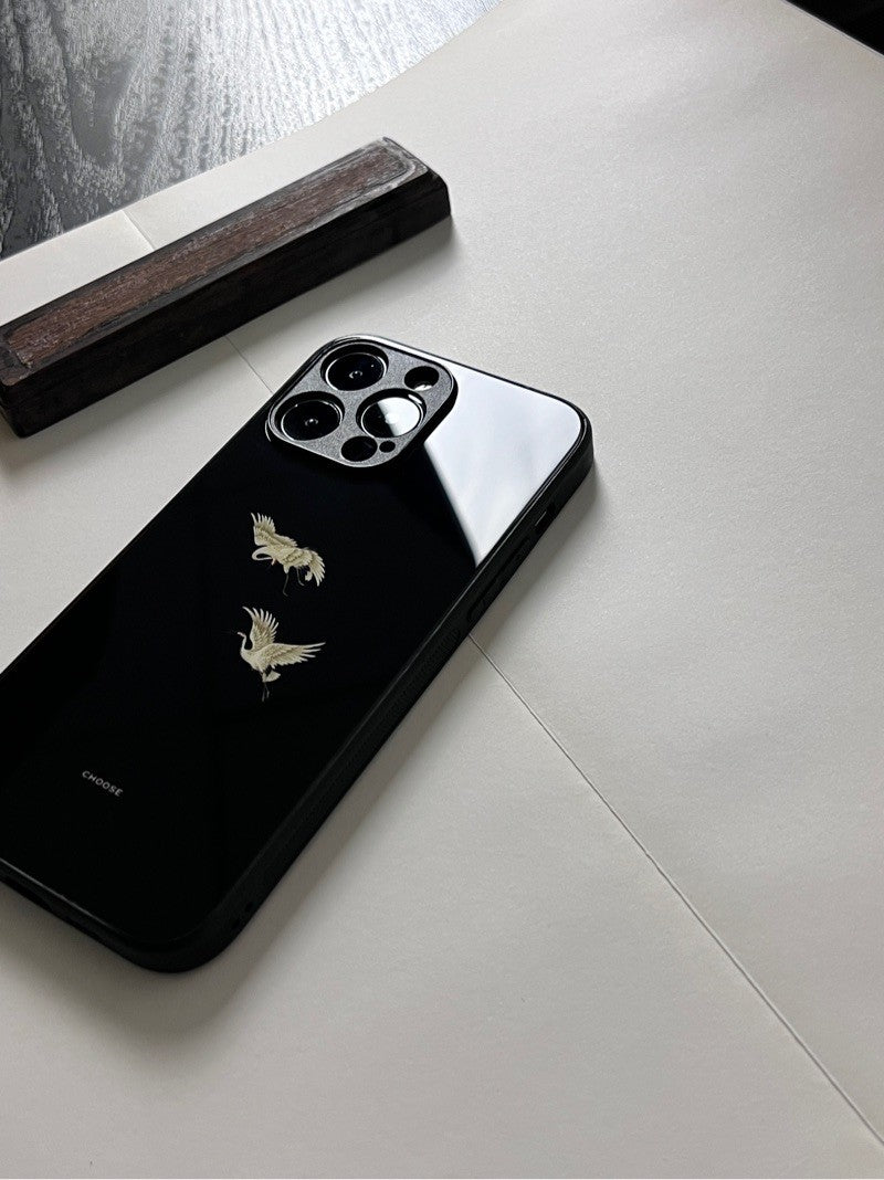 「Chinoiserie」Couple Crane Printed Phone Case