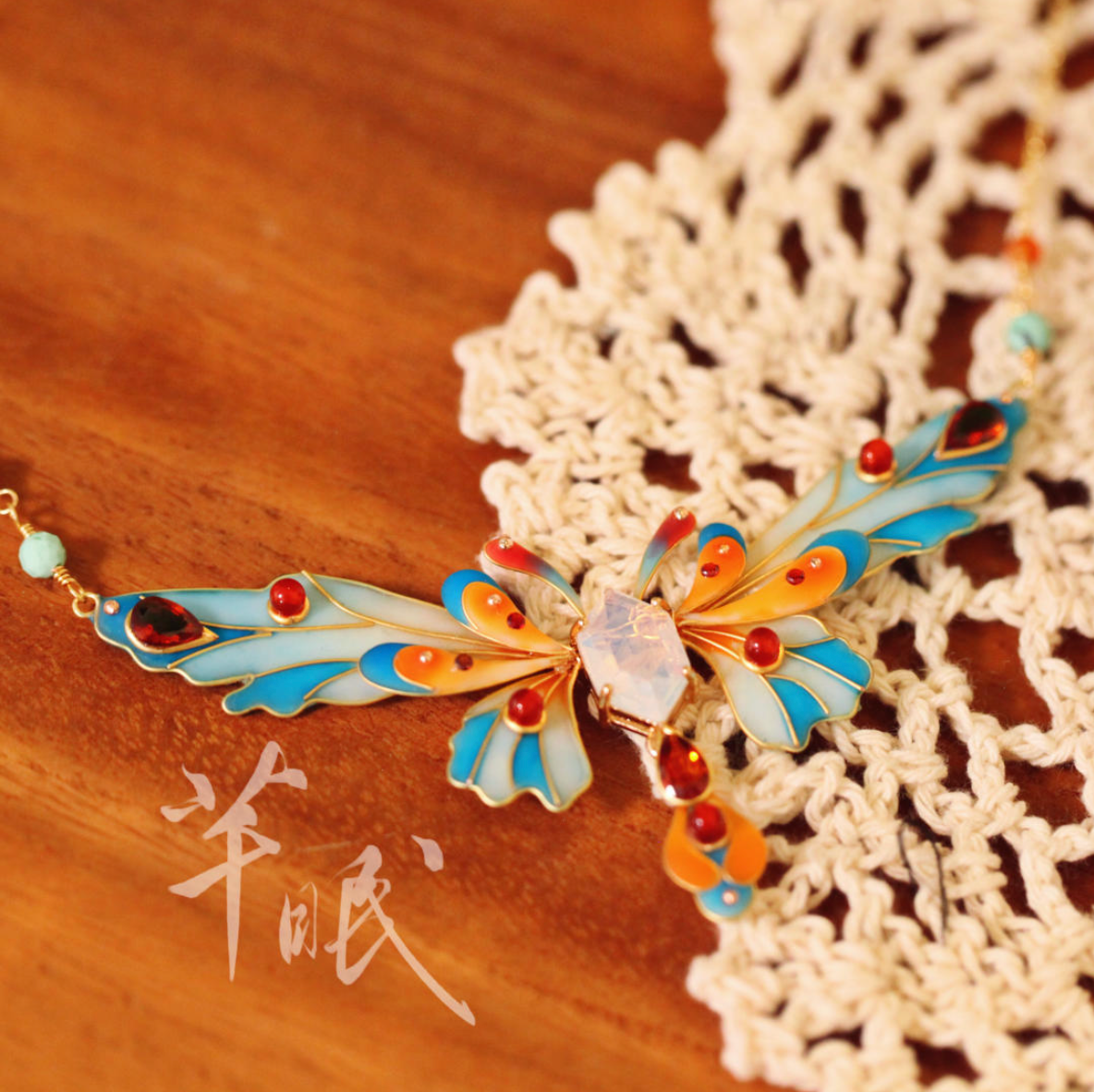 「 Chinoiserie」Dunhuang Butterfly Necklace