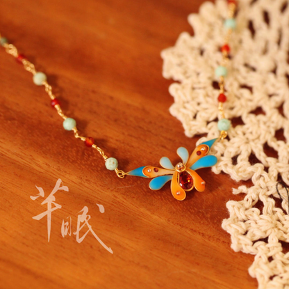 「 Chinoiserie」Dunhuang Butterfly Necklace
