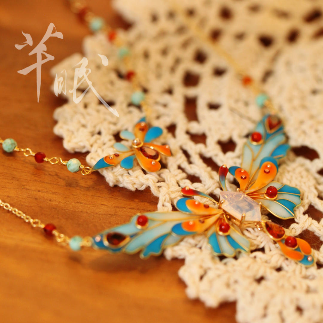 「 Chinoiserie」Dunhuang Butterfly Necklace
