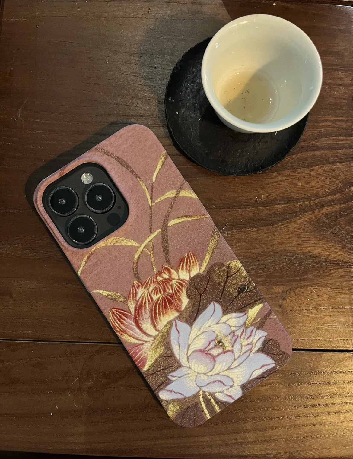 「Chinoiserie」Elegant Lotus Art Phone Case