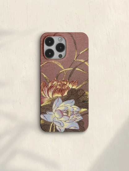 「Chinoiserie」Elegant Lotus Art Phone Case