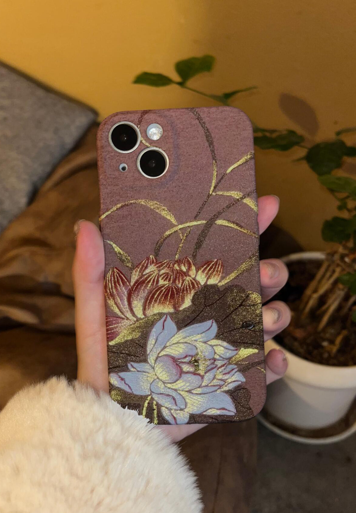 「Chinoiserie」Elegant Lotus Art Phone Case