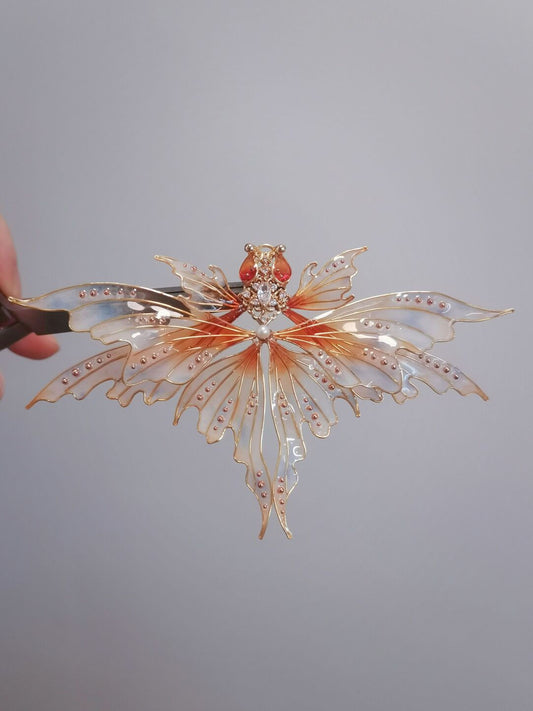 「 Chinoiserie」Firework Goldfish Hairpin