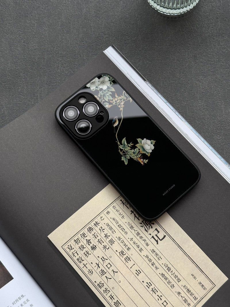 「Chinoiserie」Flowers and Birds Printed Phone Case