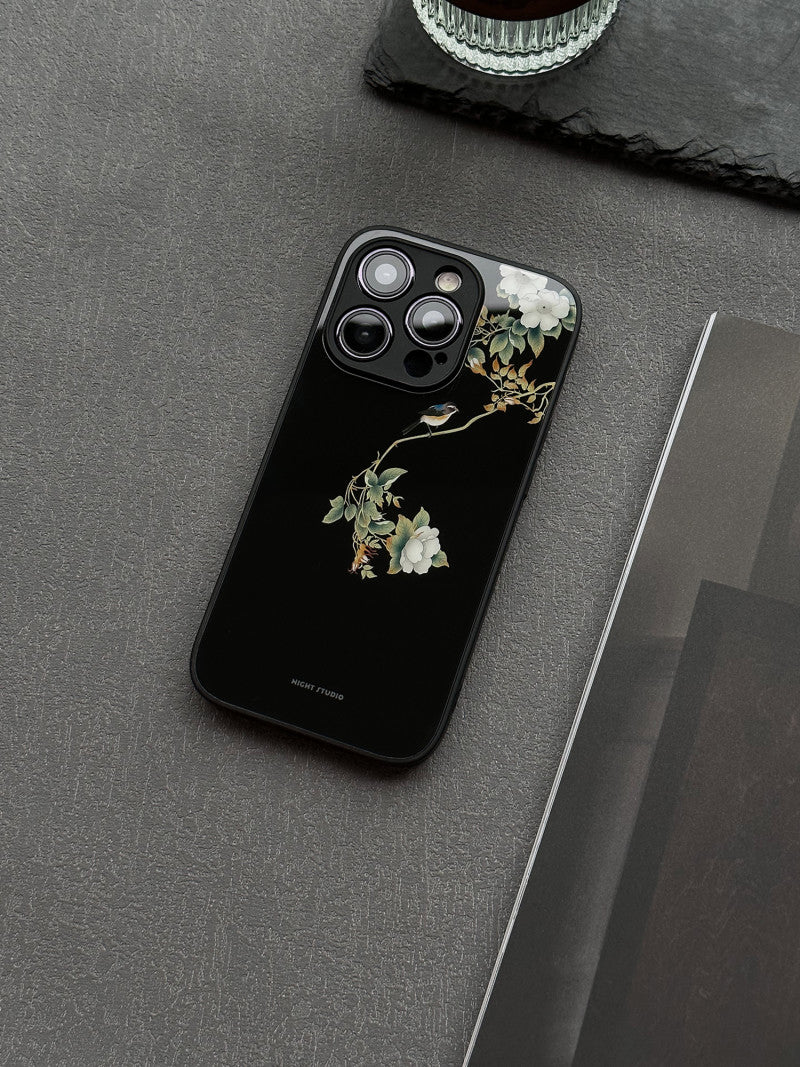 「Chinoiserie」Flowers and Birds Printed Phone Case