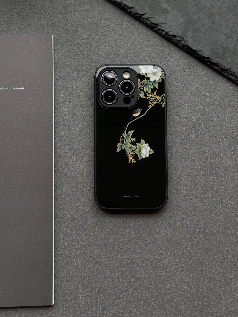 「Chinoiserie」Flowers and Birds Printed Phone Case