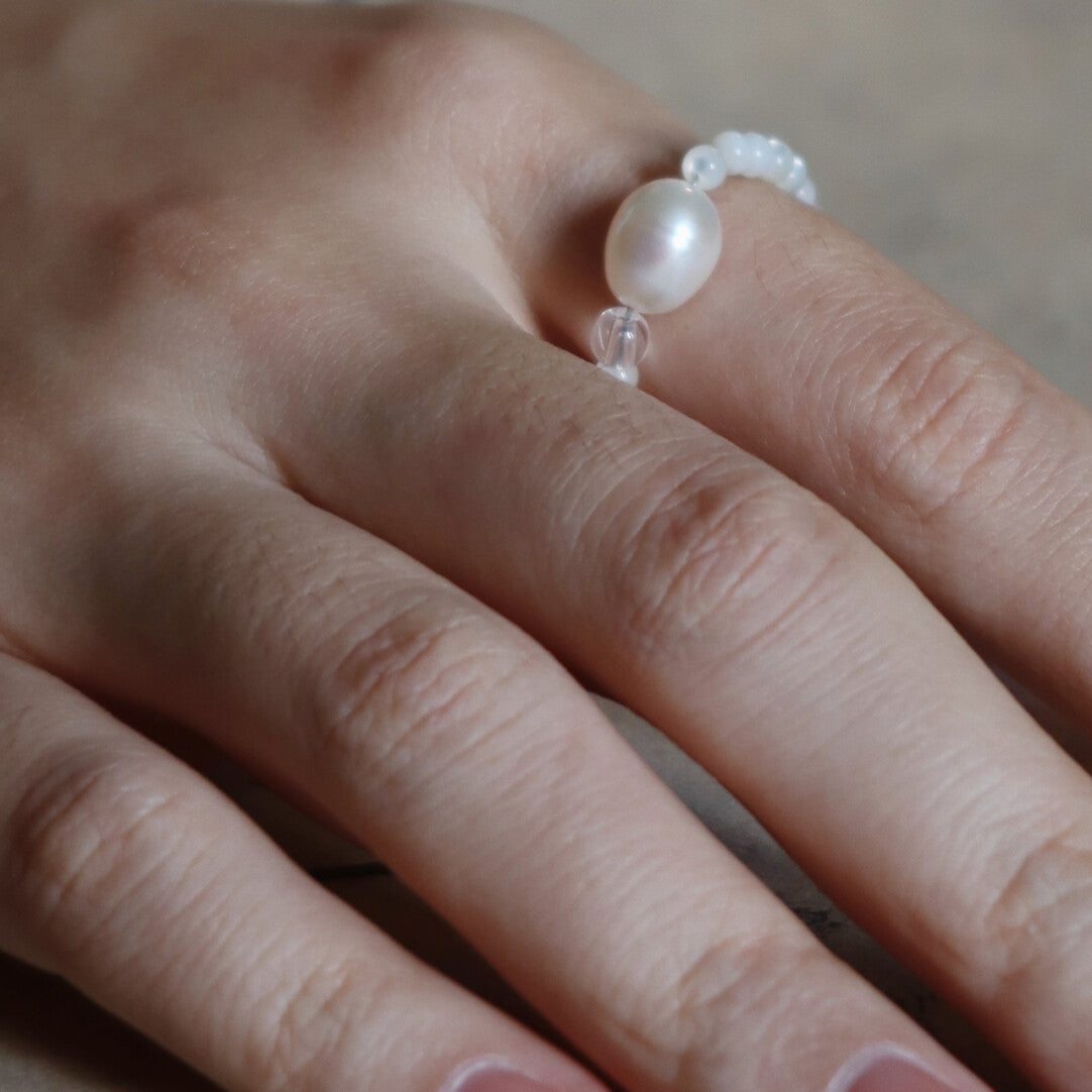 「Chinoiserie」Garden Dream Beaded Ring