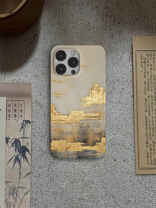 「Chinoiserie」Golden Garden Printed Phone Case