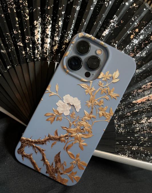 「Chinoiserie」Golden Tree Printed Phone Case