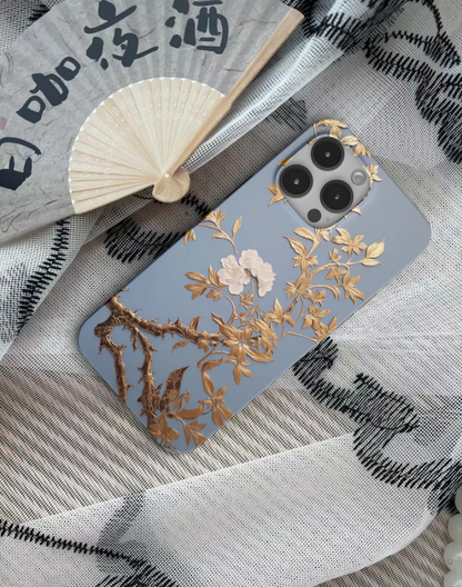 「Chinoiserie」Golden Tree Printed Phone Case